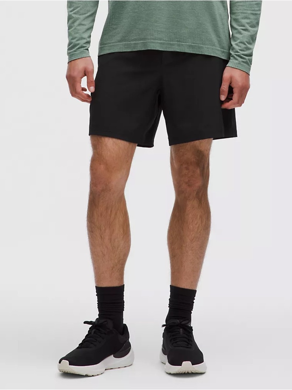 Lululemon Mens Pace Breaker Lined Shorts 7” Shorts - Black Small